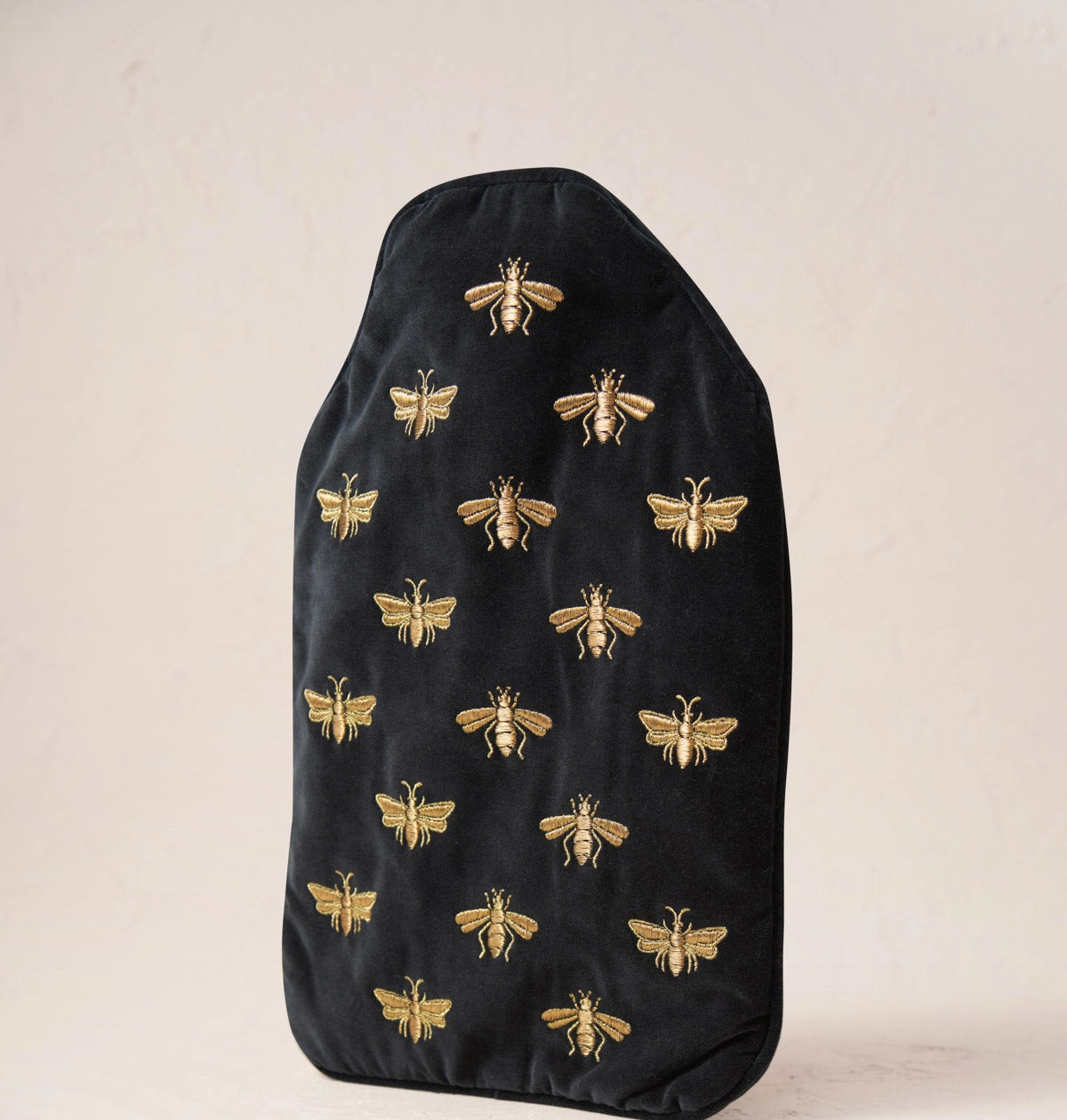 Honey Bee Hot Water Bottle - Charcoal