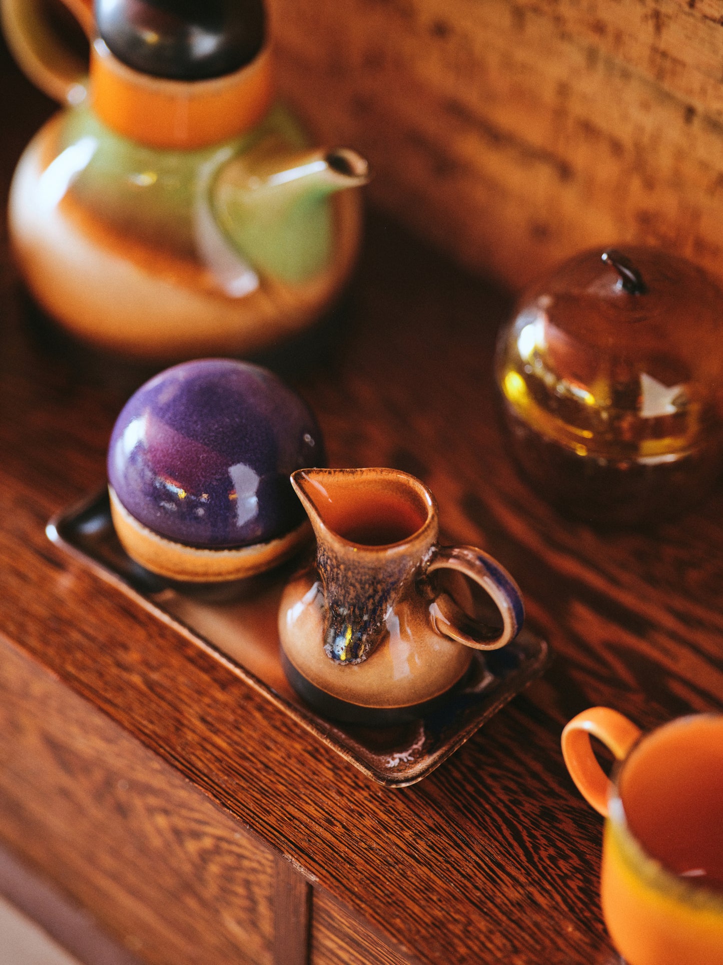 Heliotique 70's Ceramic Small Trays - Set of 2