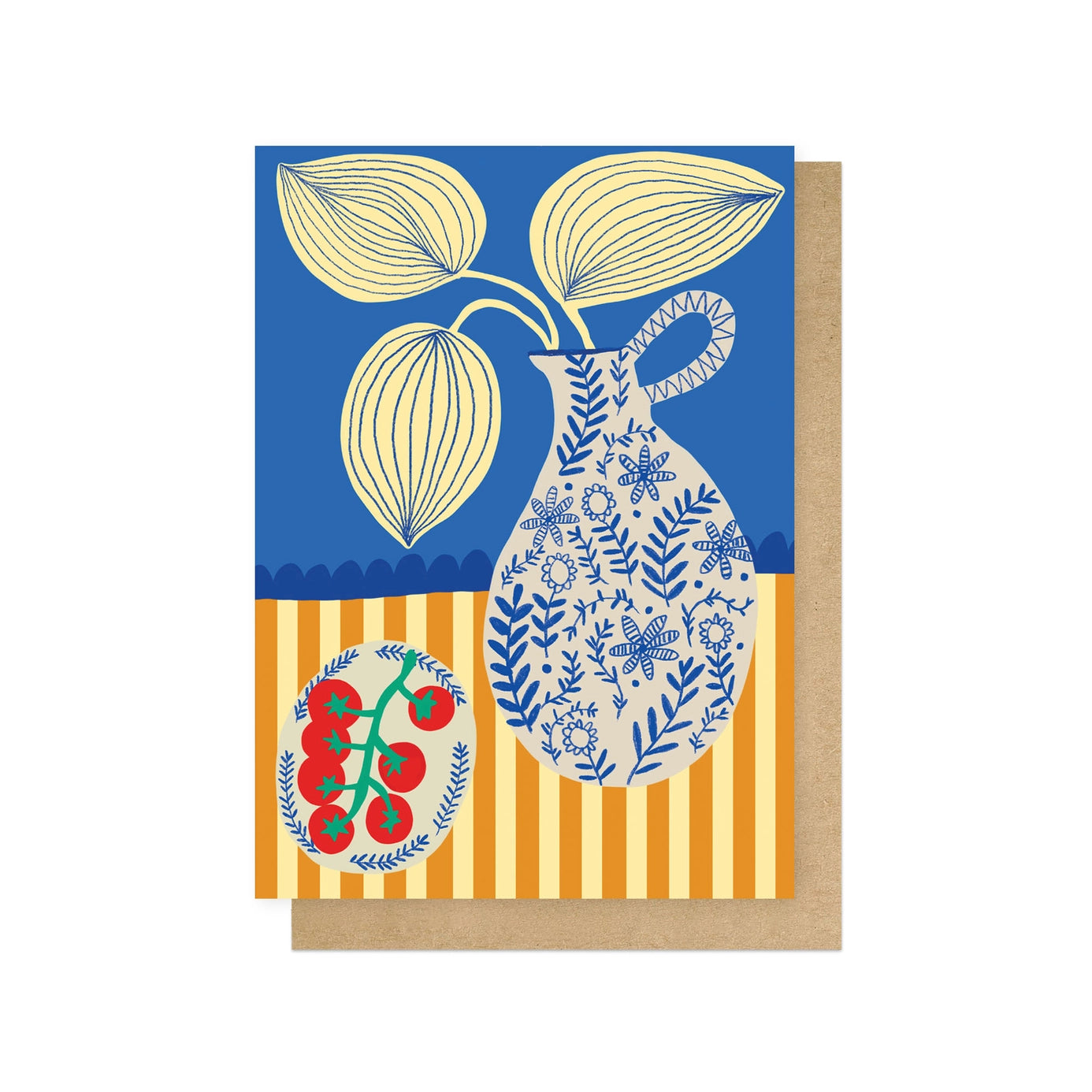 Heliotique Porcelain And Tomatoes Card
