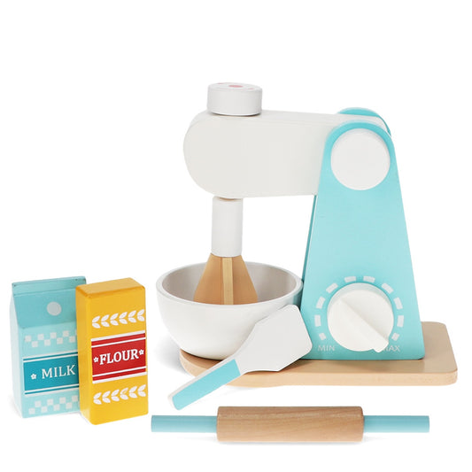 Heliotique Wooden Toy Baking Mixer Playset