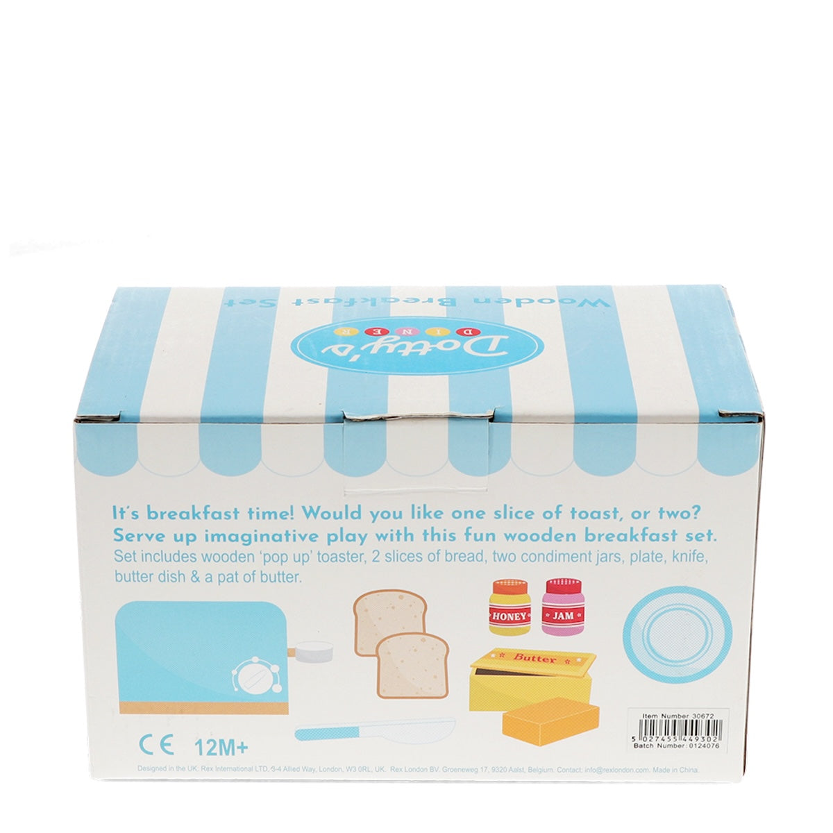 Heliotique Wooden Toy Breakfast Toaster Playset