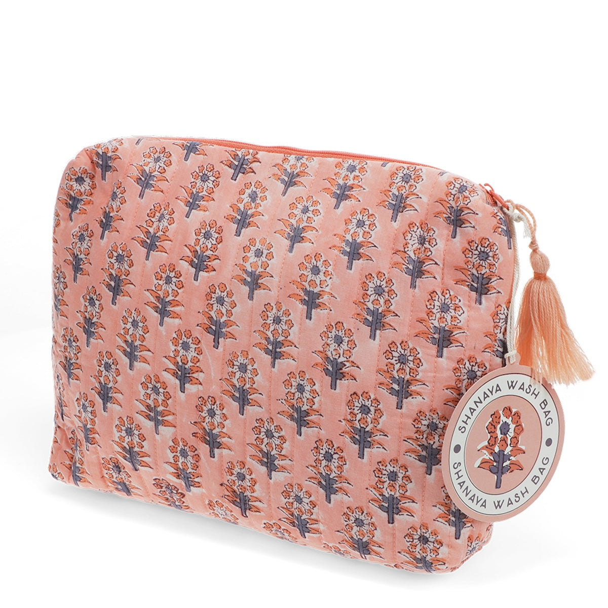 Heliotique Floral Cotton Wash Bag - Shanaya