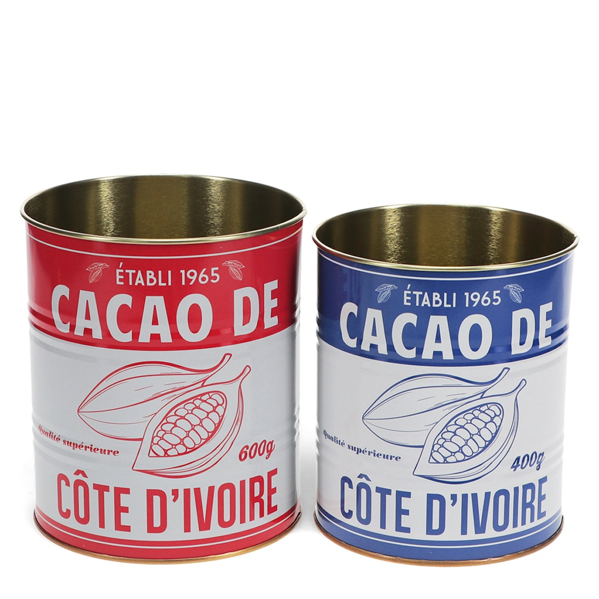 Heliotique | Rex London Retro Storage Tins (Set of 2) - Cacao