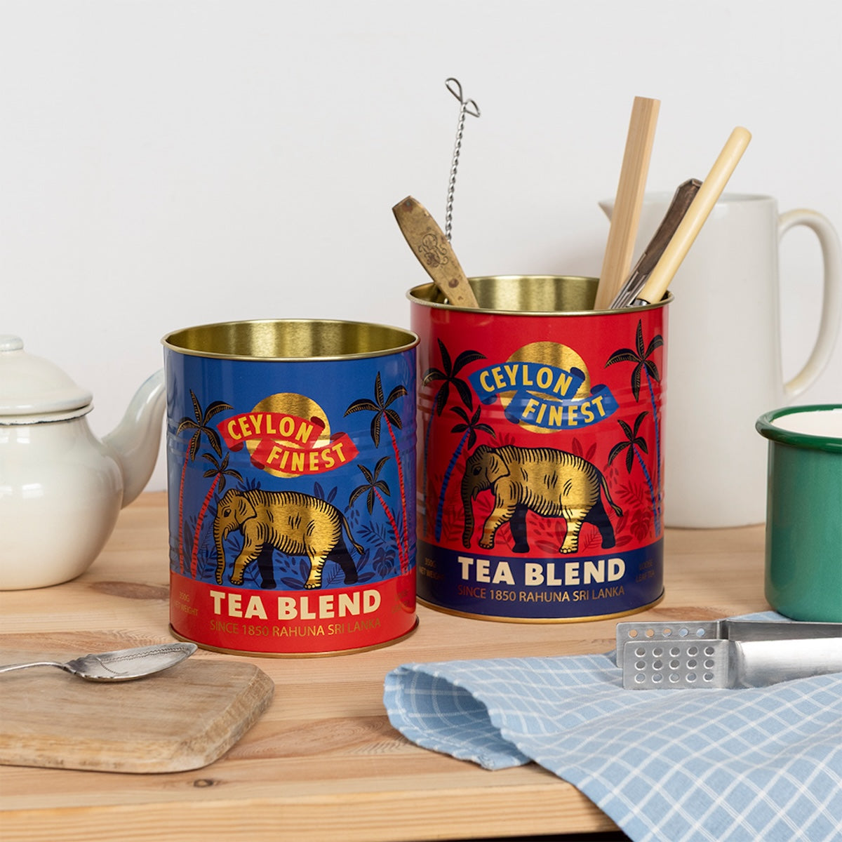 Heliotique | Rex London Retro Storage Tins (Set of 2) - Ceylon Finest