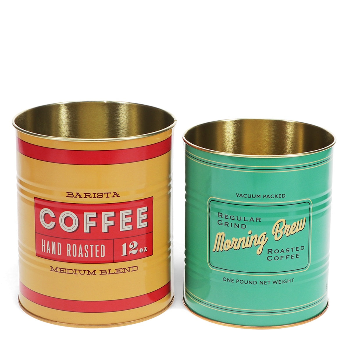 Heliotique | Rex London Retro Storage Tins (Set of 2) - Vinatge Coffee