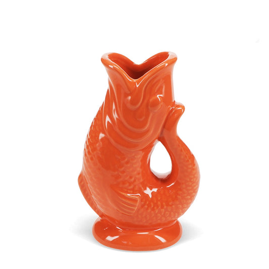 Heliotique Ceramic Fish Vase - Orange