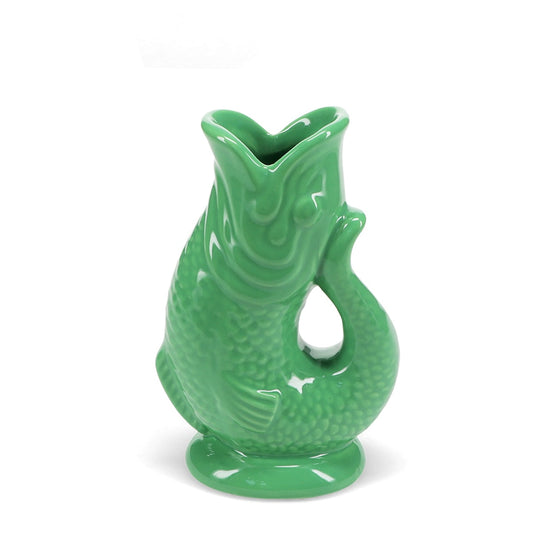 Heliotique Ceramic Fish Vase - Green