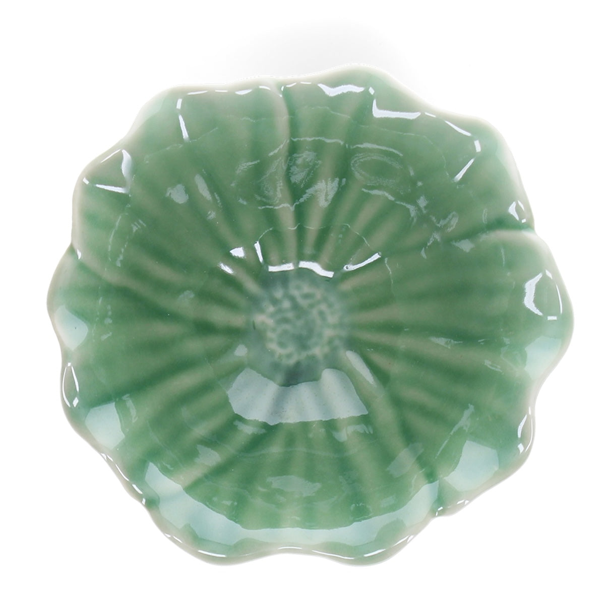 Heliotique | Rex London Ceramic Flower Bowl 13cm - Green