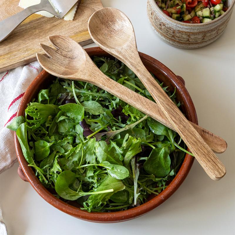 Heliotique | Rex London Mango Wood Salad Servers