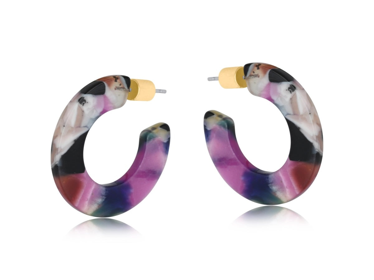Heliotique | Big Metal London Camille Flat Oval Hoops