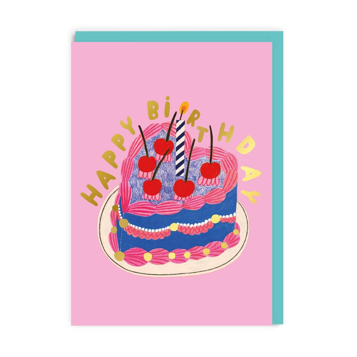 Heliotique | Ohh Deer Heart Cake Birthday Card