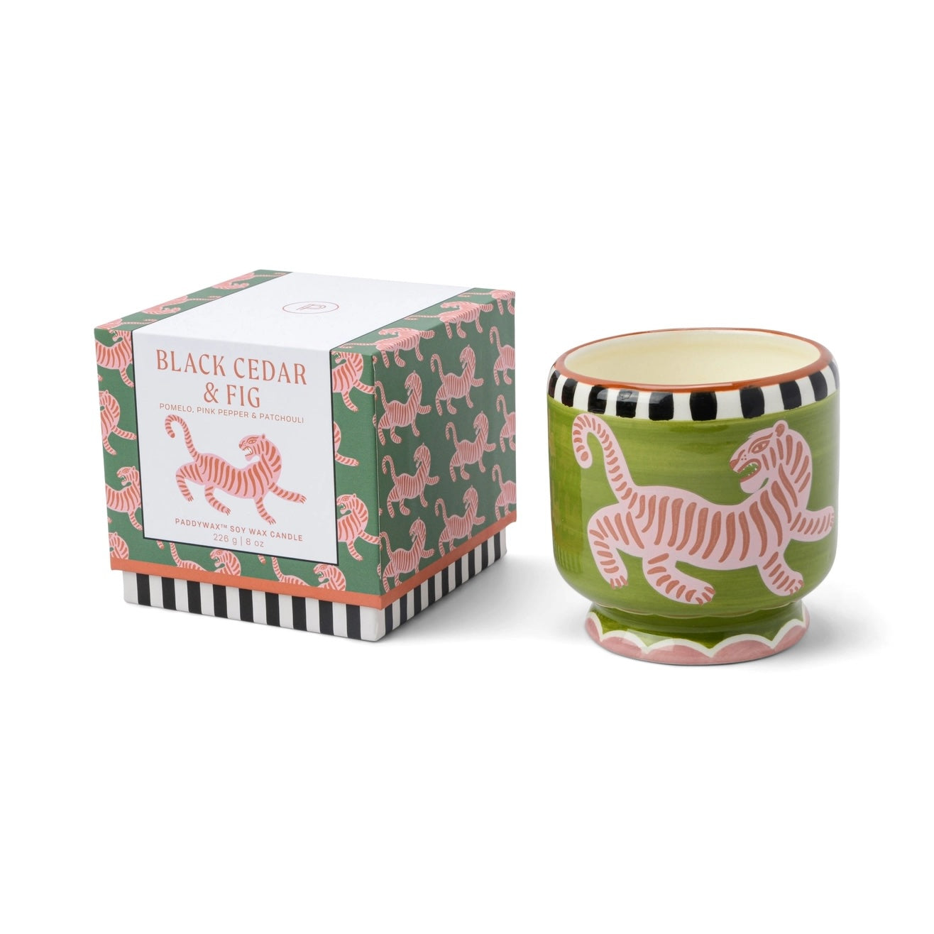 Heliotique A Dopo Tiger Candle - Black Cedar & Fig