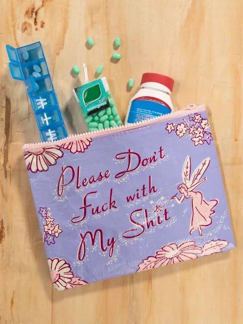Heliotique 'Please Don't Fuck With My Shit' Zipper Pouch