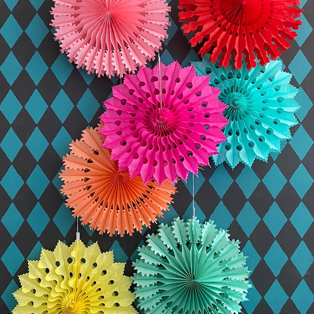 Heliotique | Petra Boase Paper Fan Decoration - Yellow