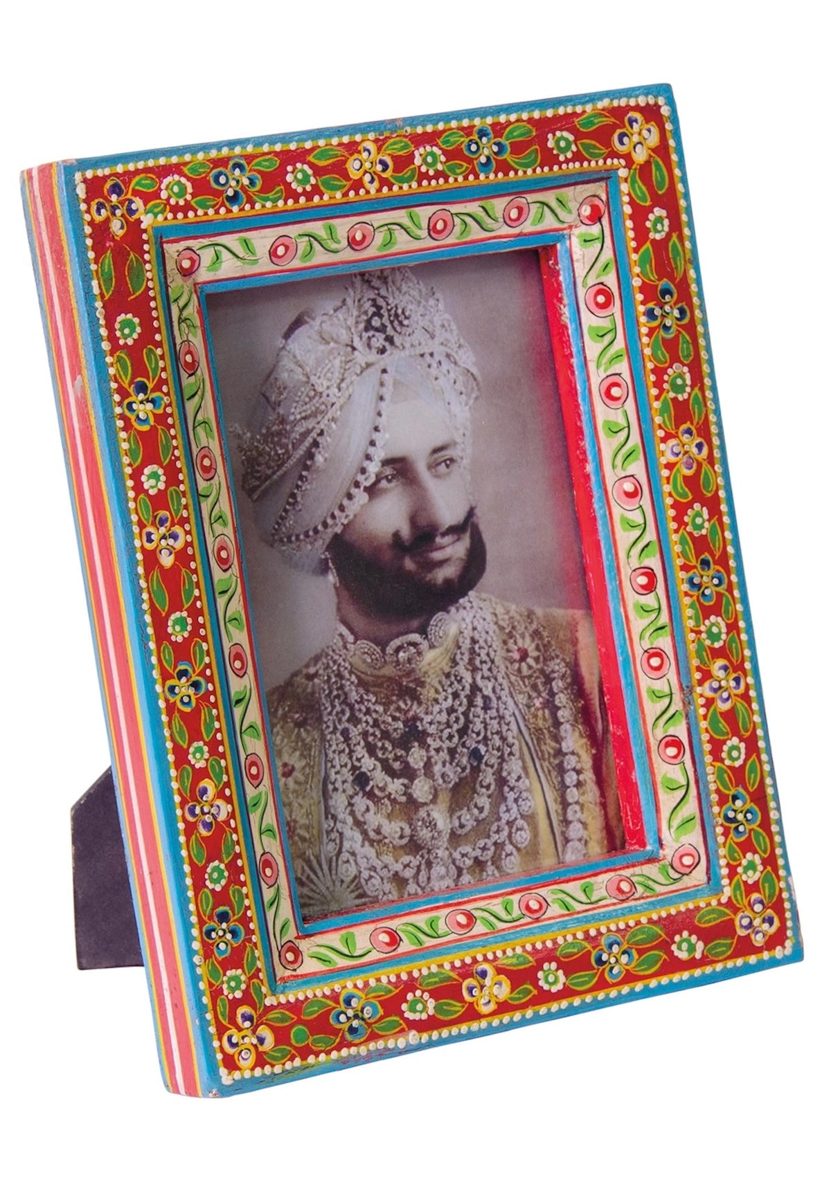 Heliotique | Namaste Floral Hand Painted Photo Frame
