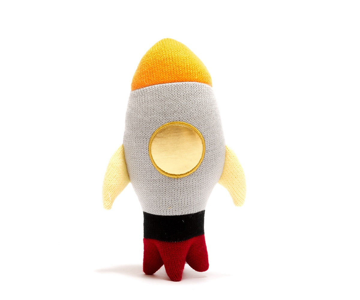 Heliotique Knitted Rocket Soft Toy