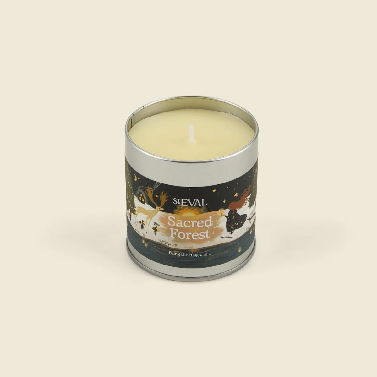 Sacred Forest Christmas Tin Candle