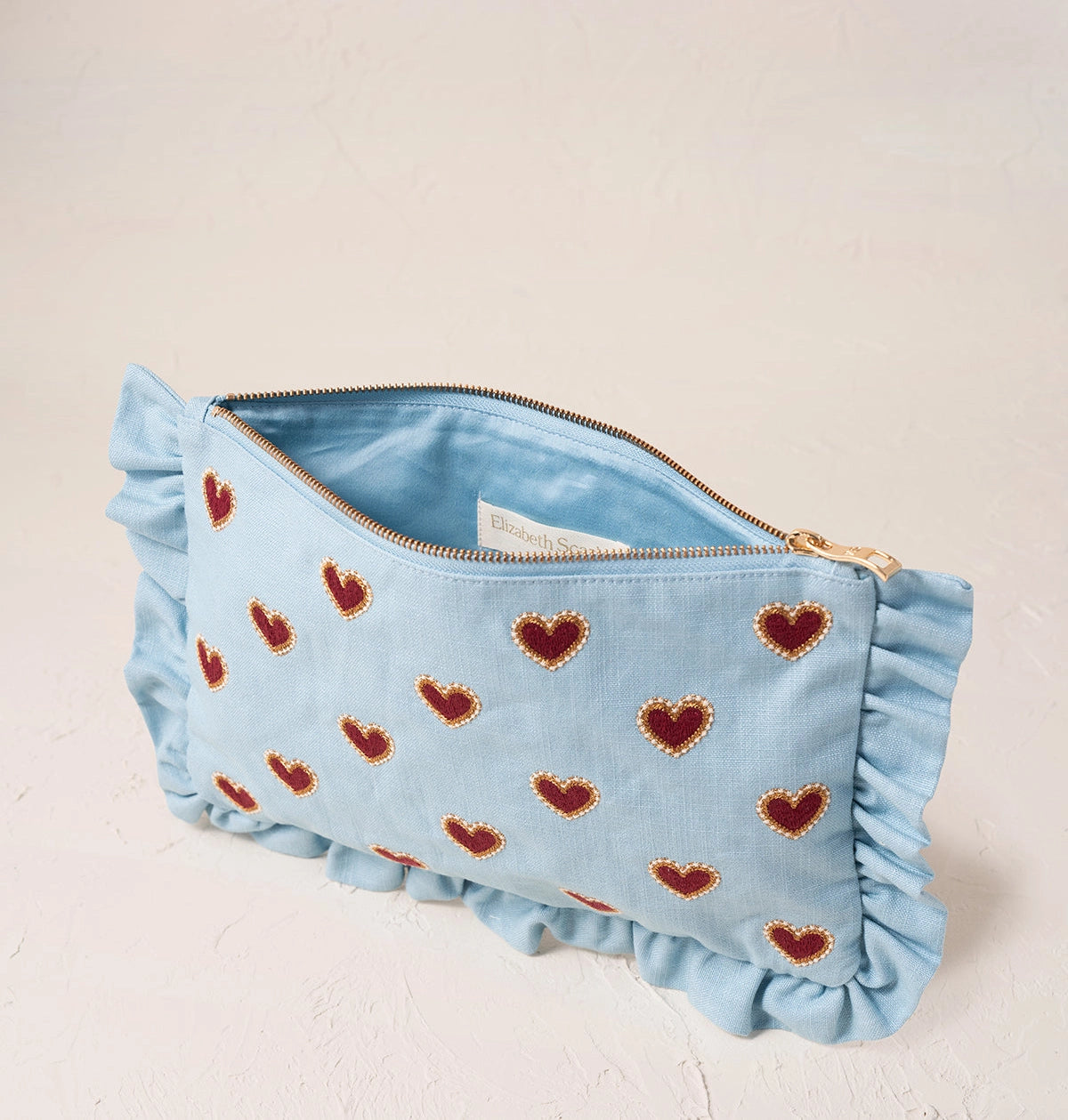 Heliotique | Elizabeth Scarlett Love Hearts Frill Pouch