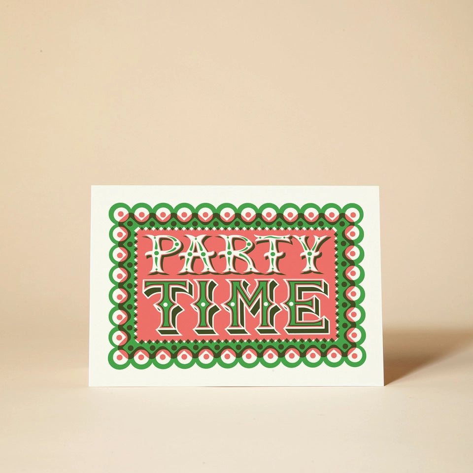 Heliotique Party Time Greeting Card