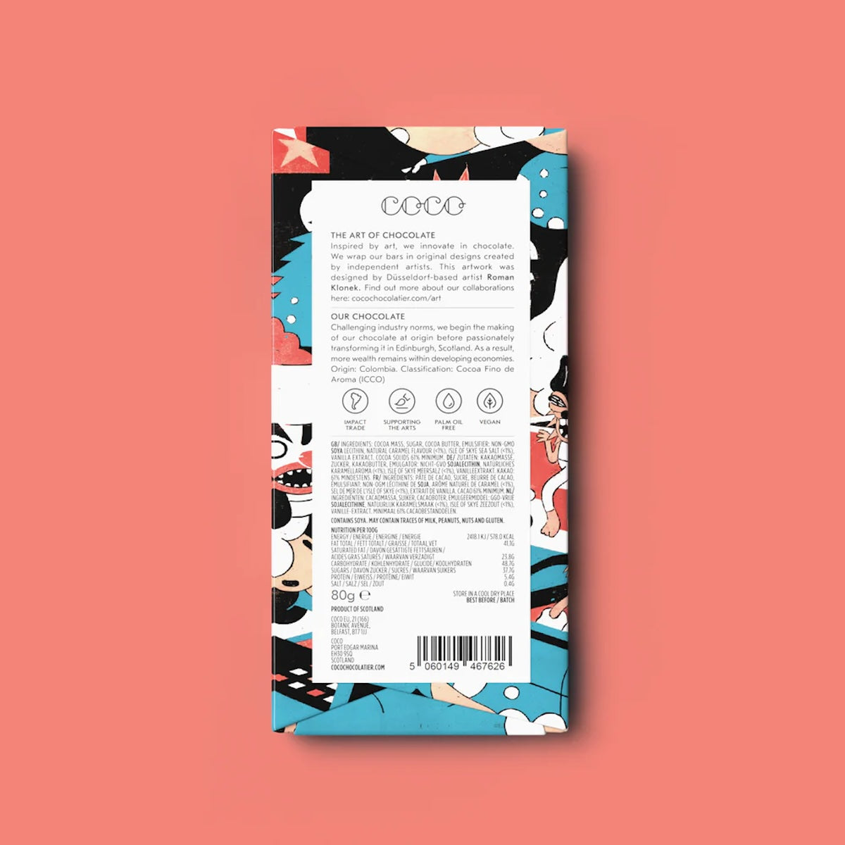 Heliotique | Coco Chocolatier Salted Caramel Dark Chocolate