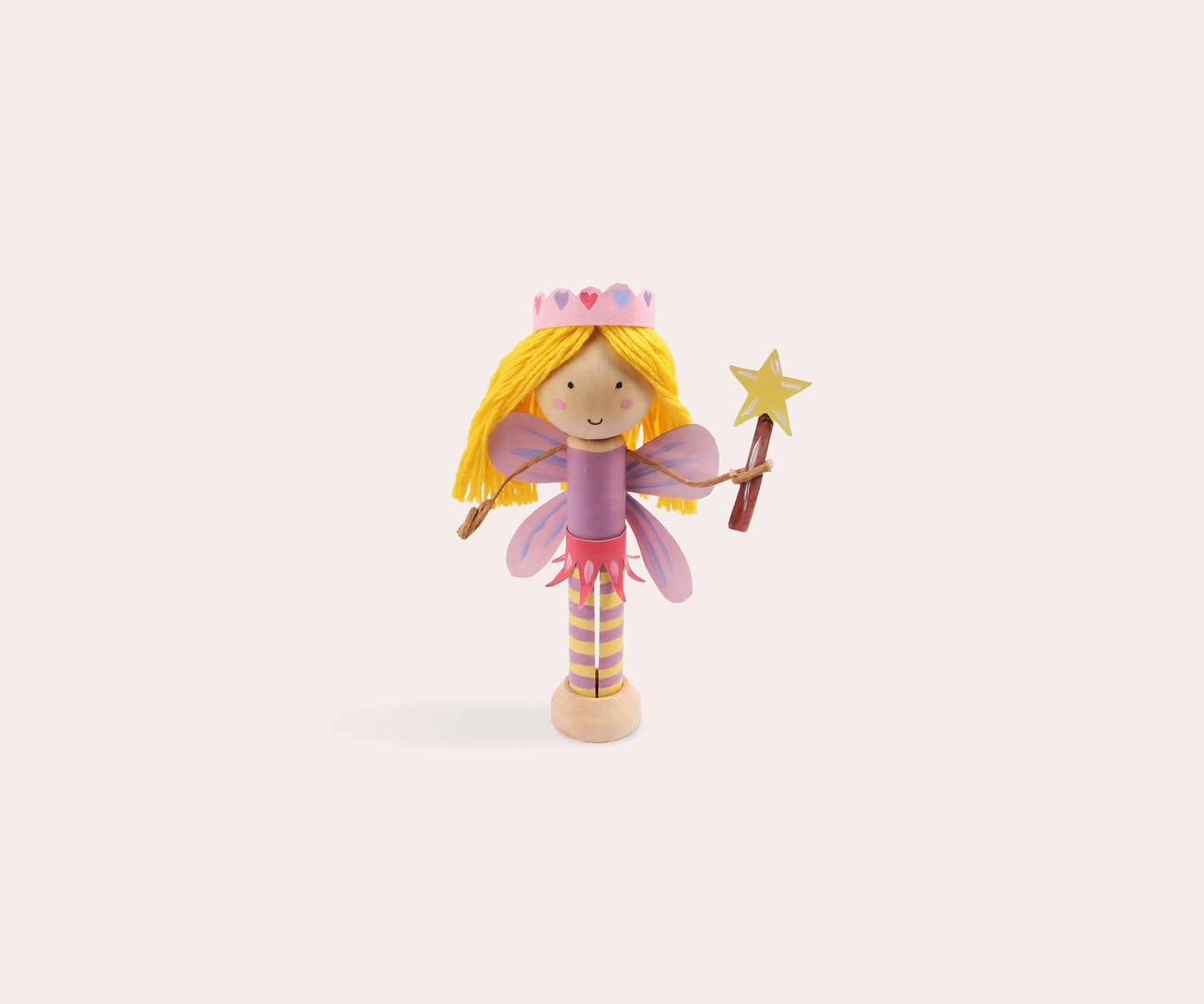 Heliotique Create Your Own Fairy Wooden Peg Doll Kit