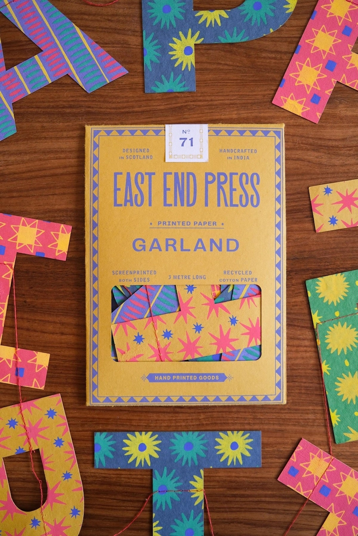 Heliotique Screen Printed Garland - Happy Birthday