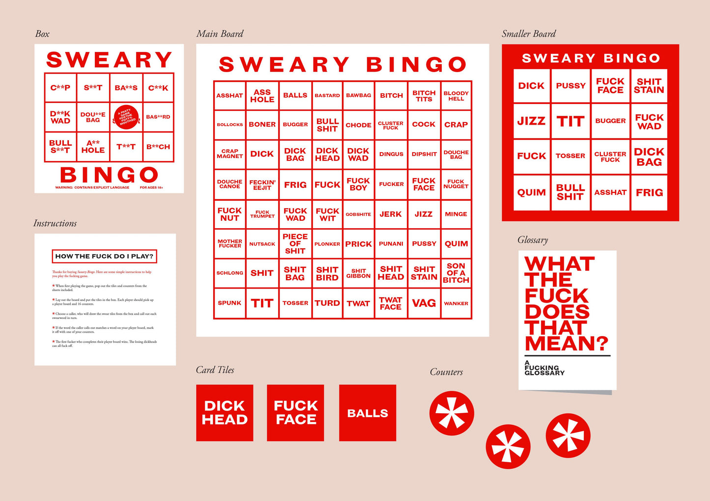 Heliotique Sweary Bingo