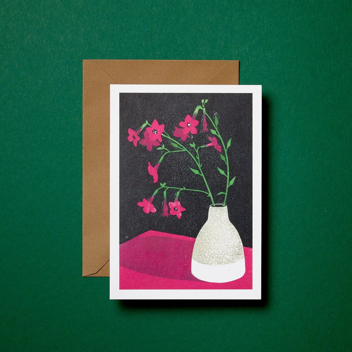 Nicotiana Floral Greeting Card