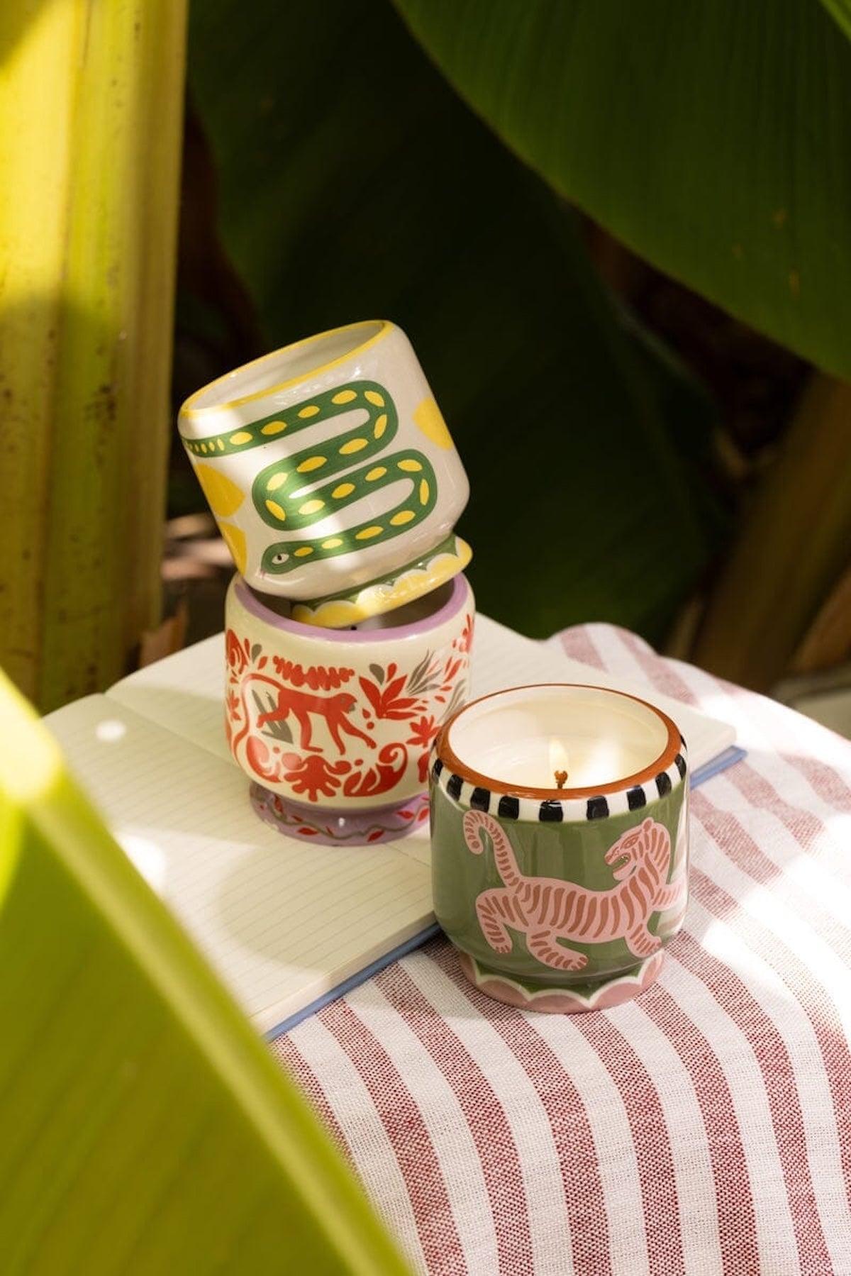 Heliotique A Dopo Tiger Candle - Black Cedar & Fig