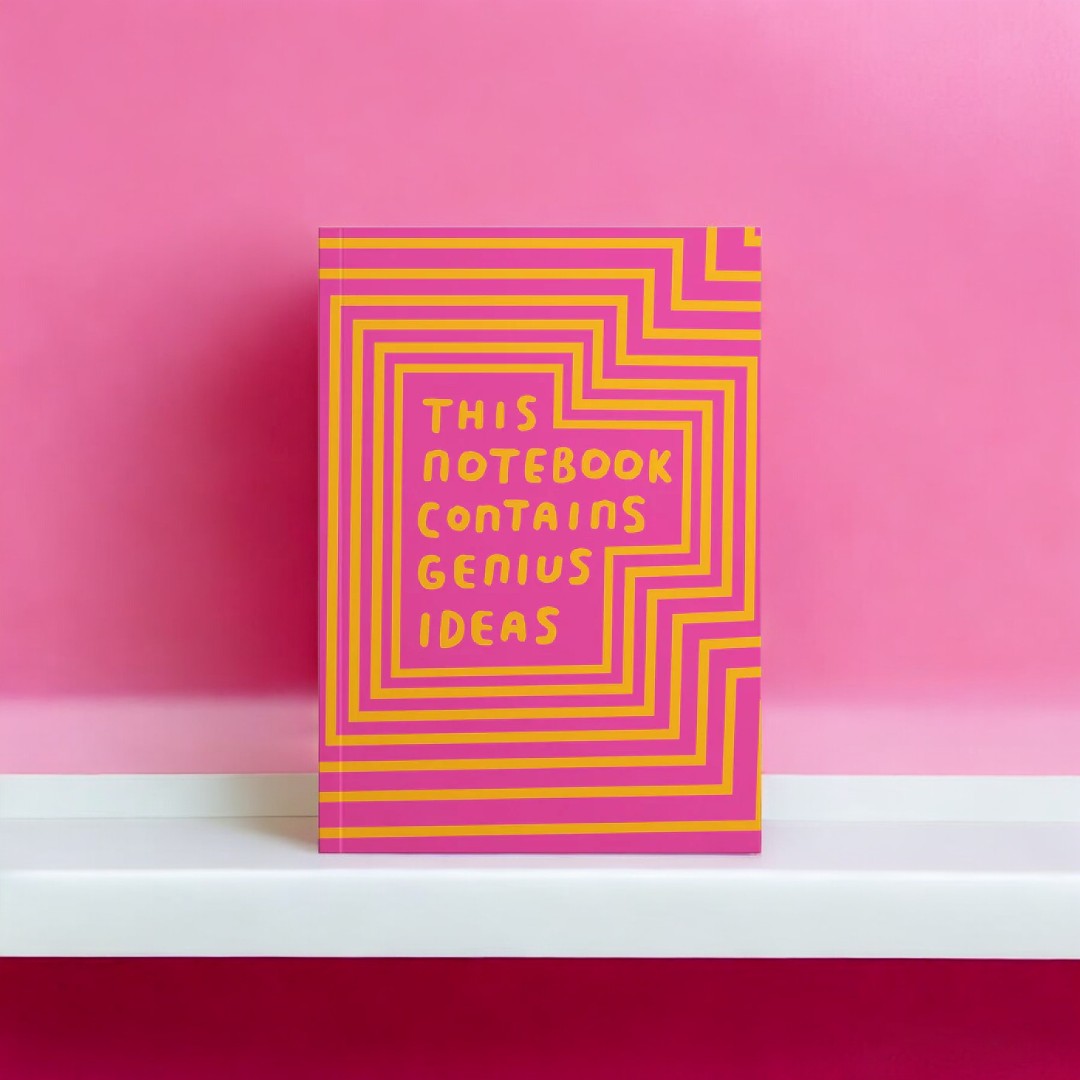 Heliotique 'This Notebook Contains Genius Ideas' Notebook