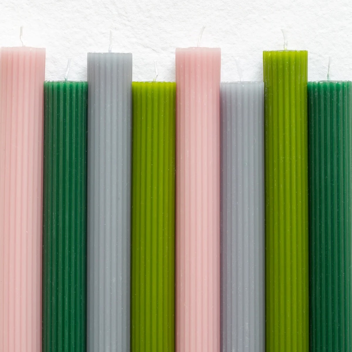Heliotique Scalloped Dinner Candles