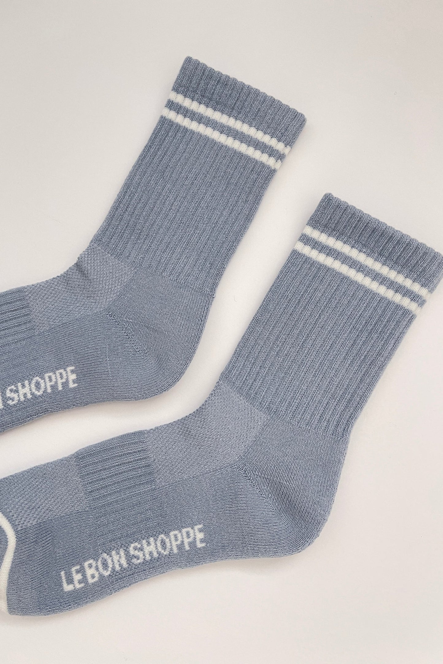 Heliotique | Le Bon Shoppe Boyfriend Socks - Blue Grey