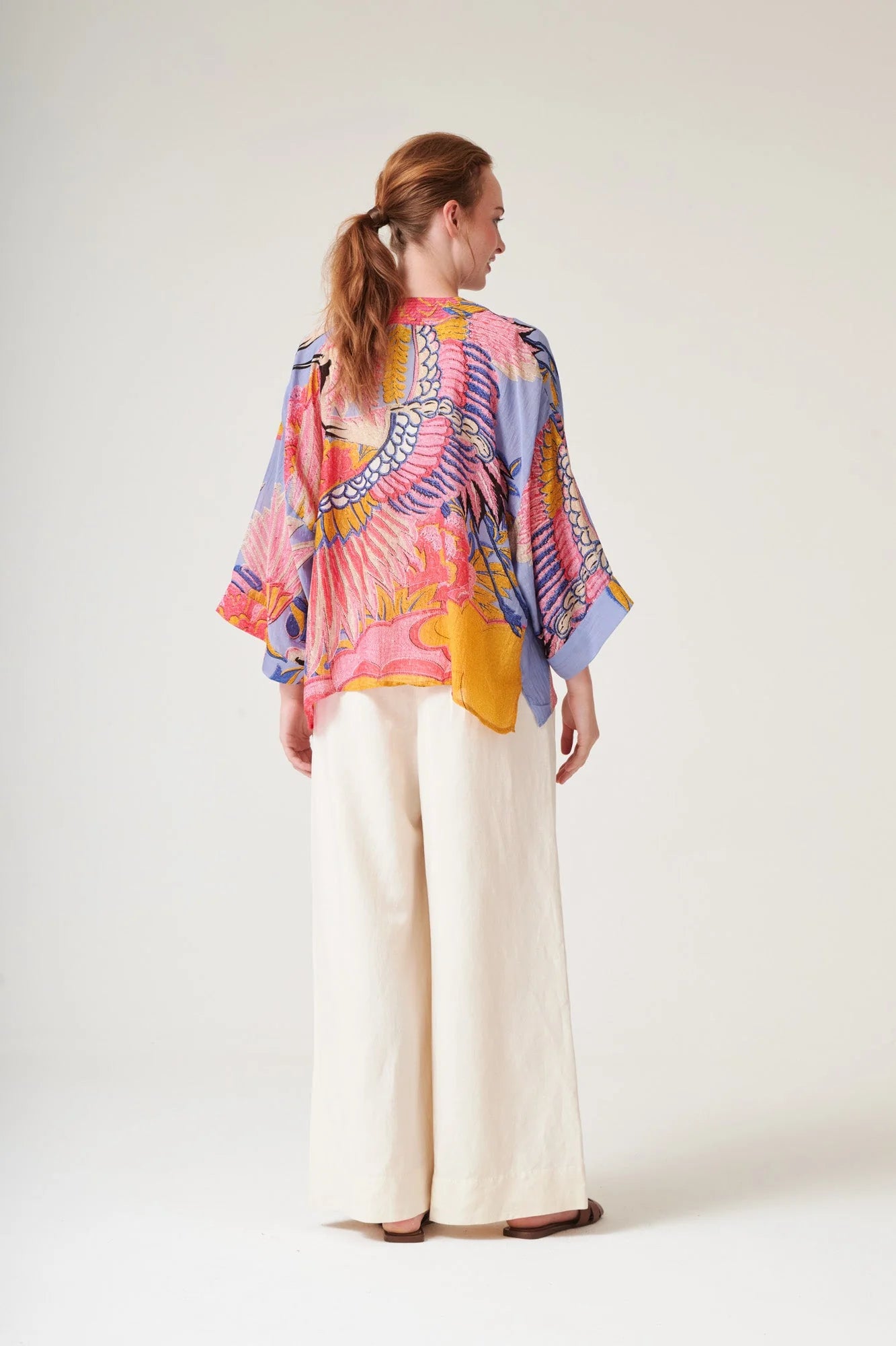 Crane Kimono - Periwinkle