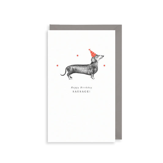 Heliotique | The Art File Happy Birthday Sausage Dog Card