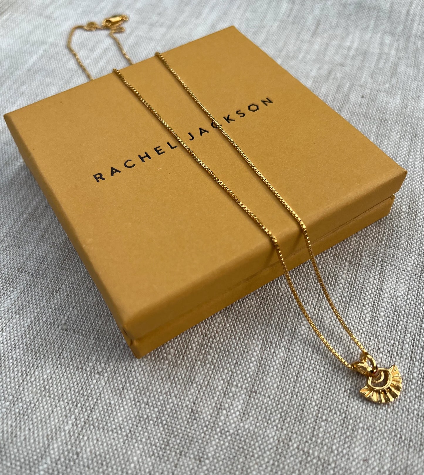 Heliotique Mini Deco Fan Necklace - Gold