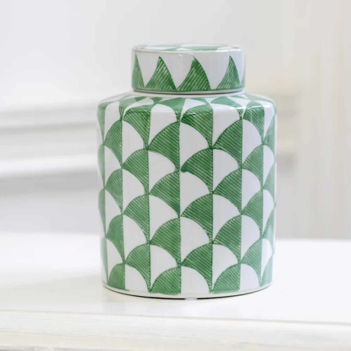 Heliotique | Grand Illusions Fontana Ginger Jar - Green
