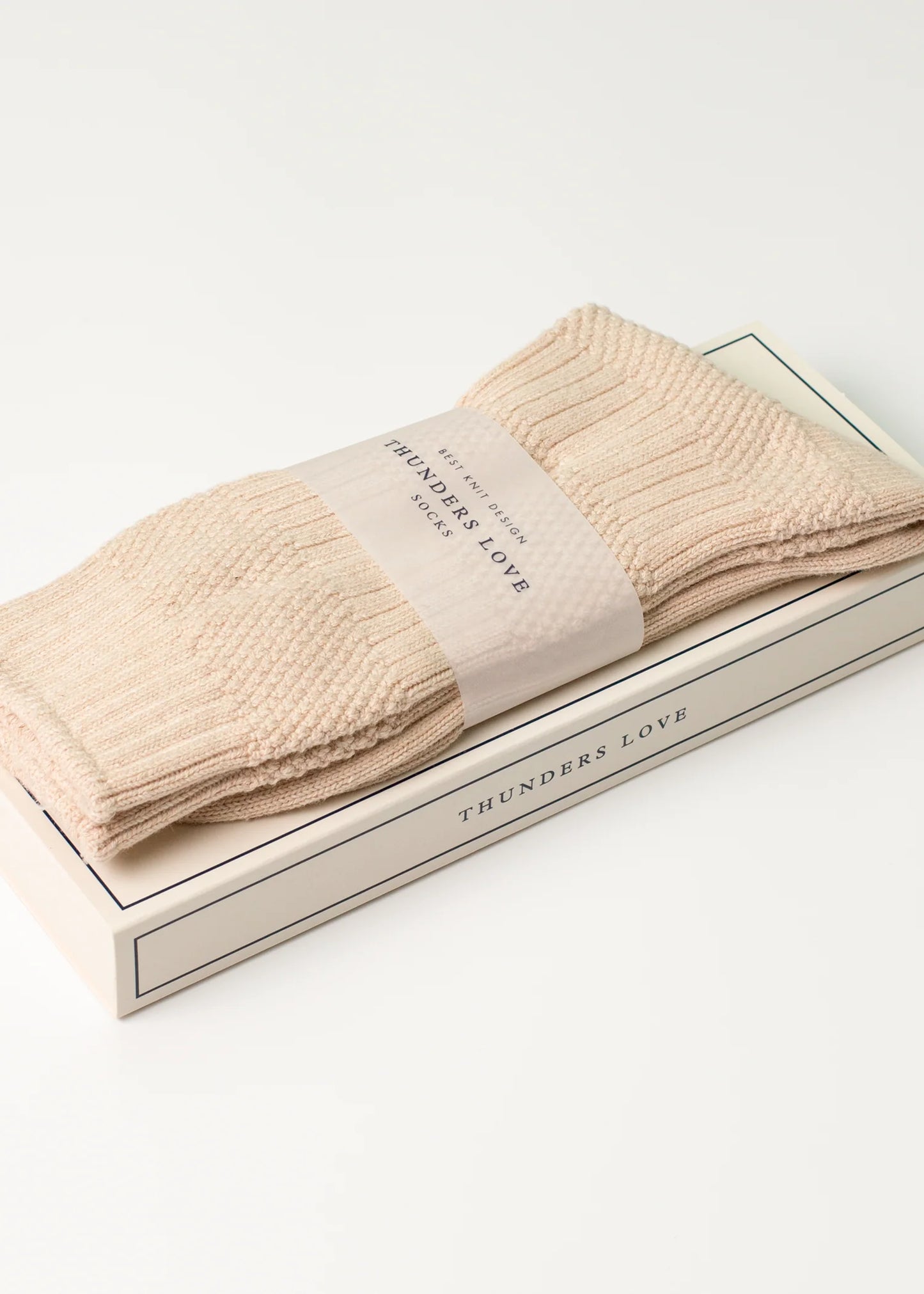 Heliotique | Thunders Love Link Socks - Canale Raw White