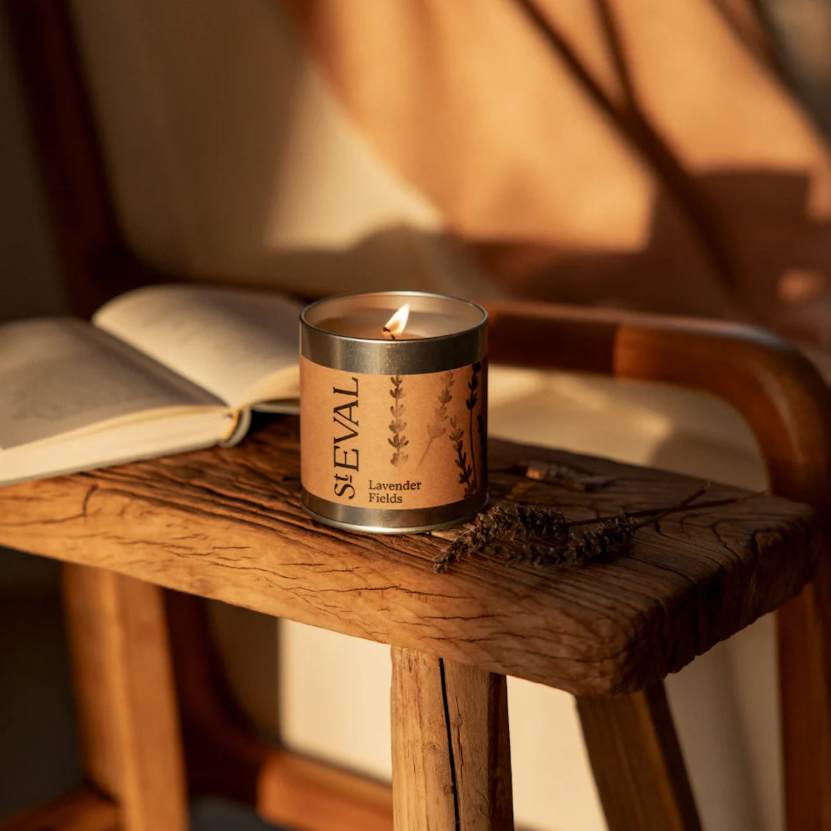 Heliotique Lavender Fields Scented Tin Candle