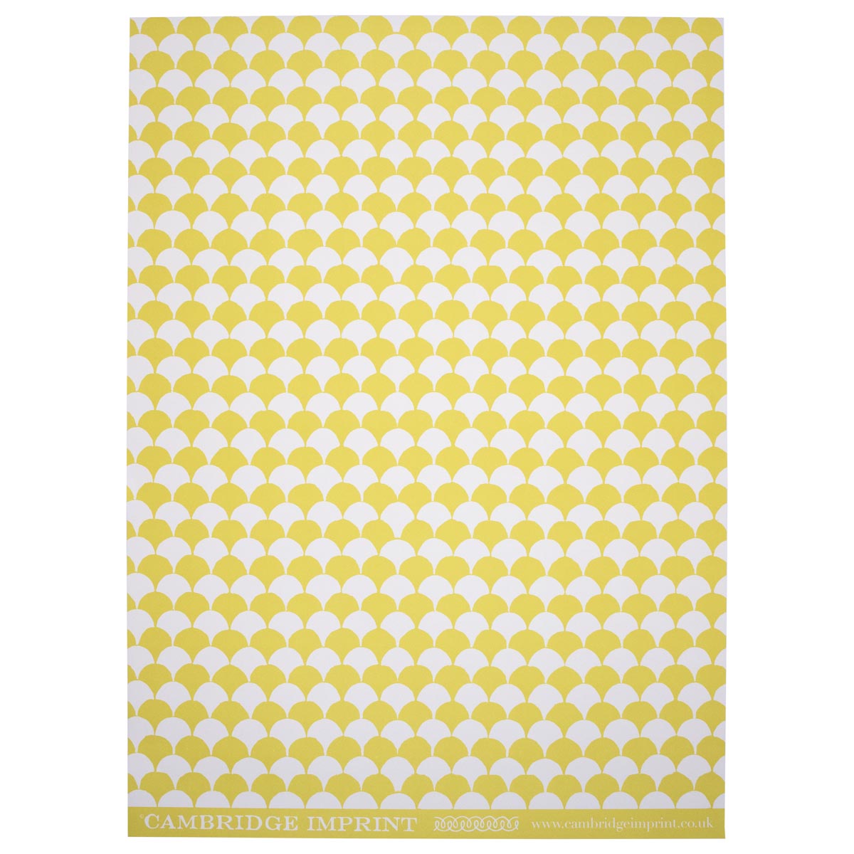 Heliotique | Cambridge Imprint Clamshell Gift Wrap - Acid Yellow