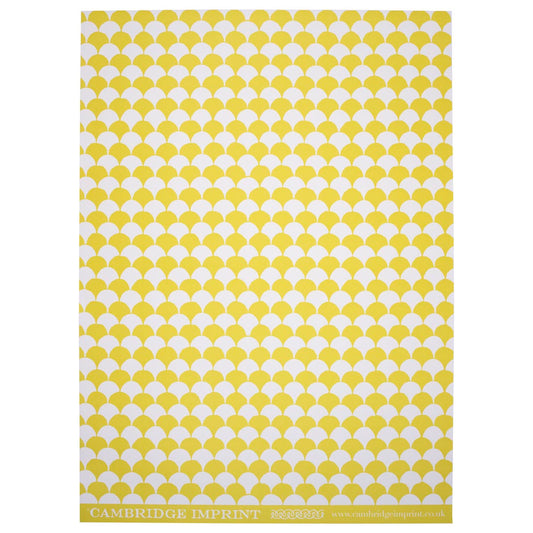 Heliotique | Cambridge Imprint Clamshell Gift Wrap - Acid Yellow