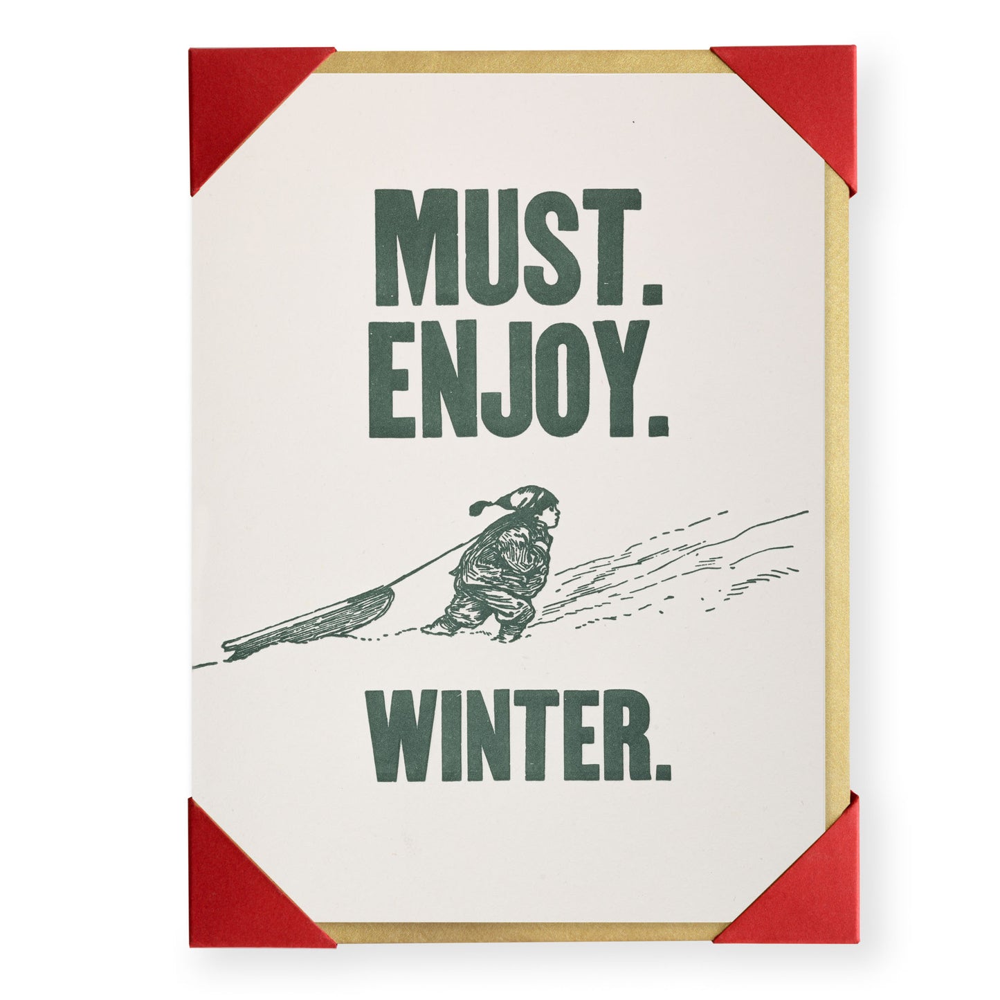 Heliotique Must Enjoy Winter Cards - Pack of 5