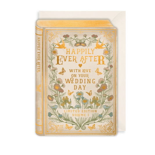 Heliotique | The Art File Happily Ever After Wedding Book Card