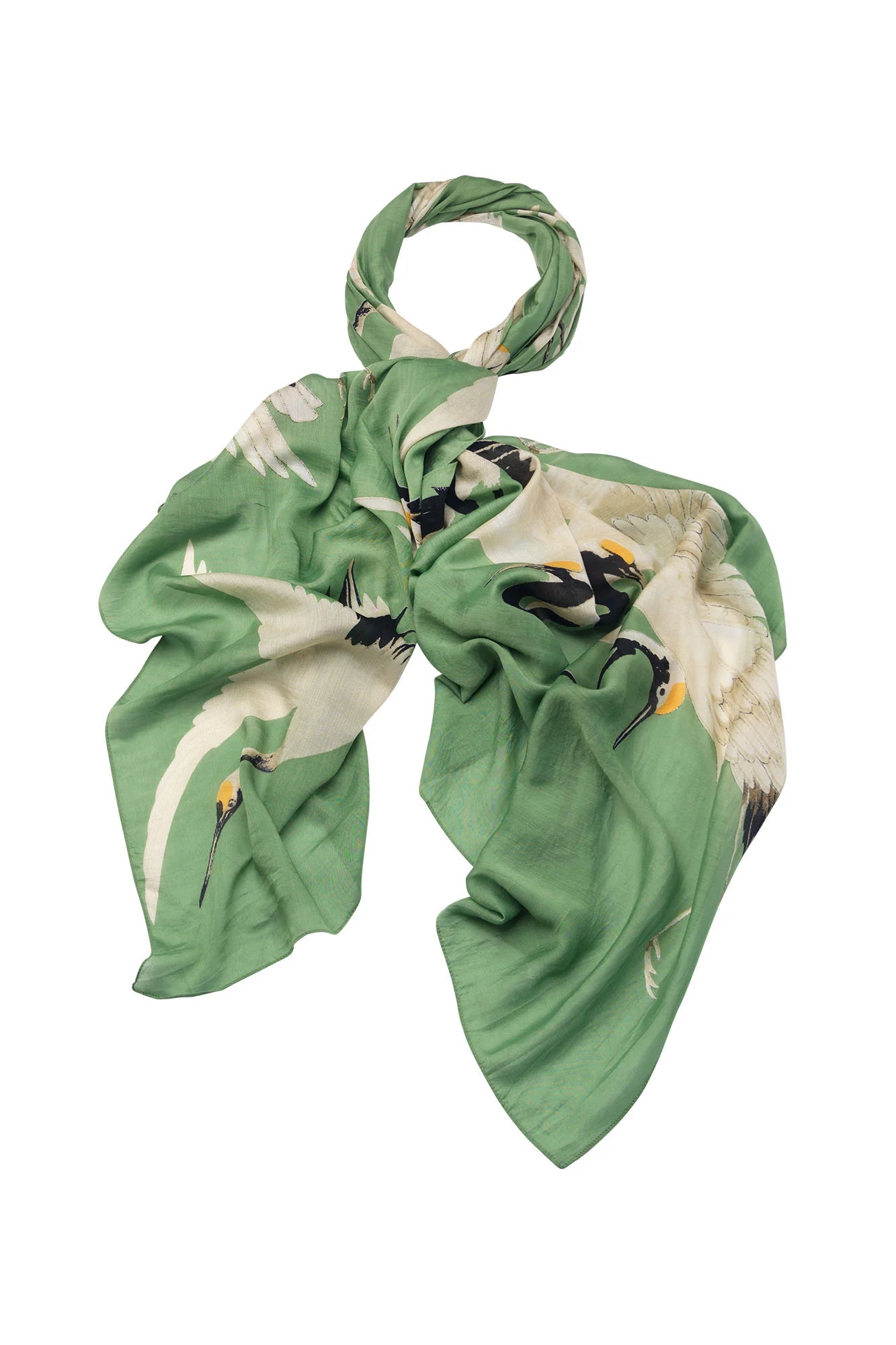 Heliotique Stork Scarf - Pea Green