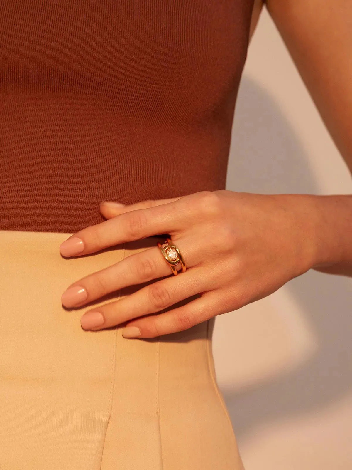 Heliotique | Shyla Anya Ring - Clear