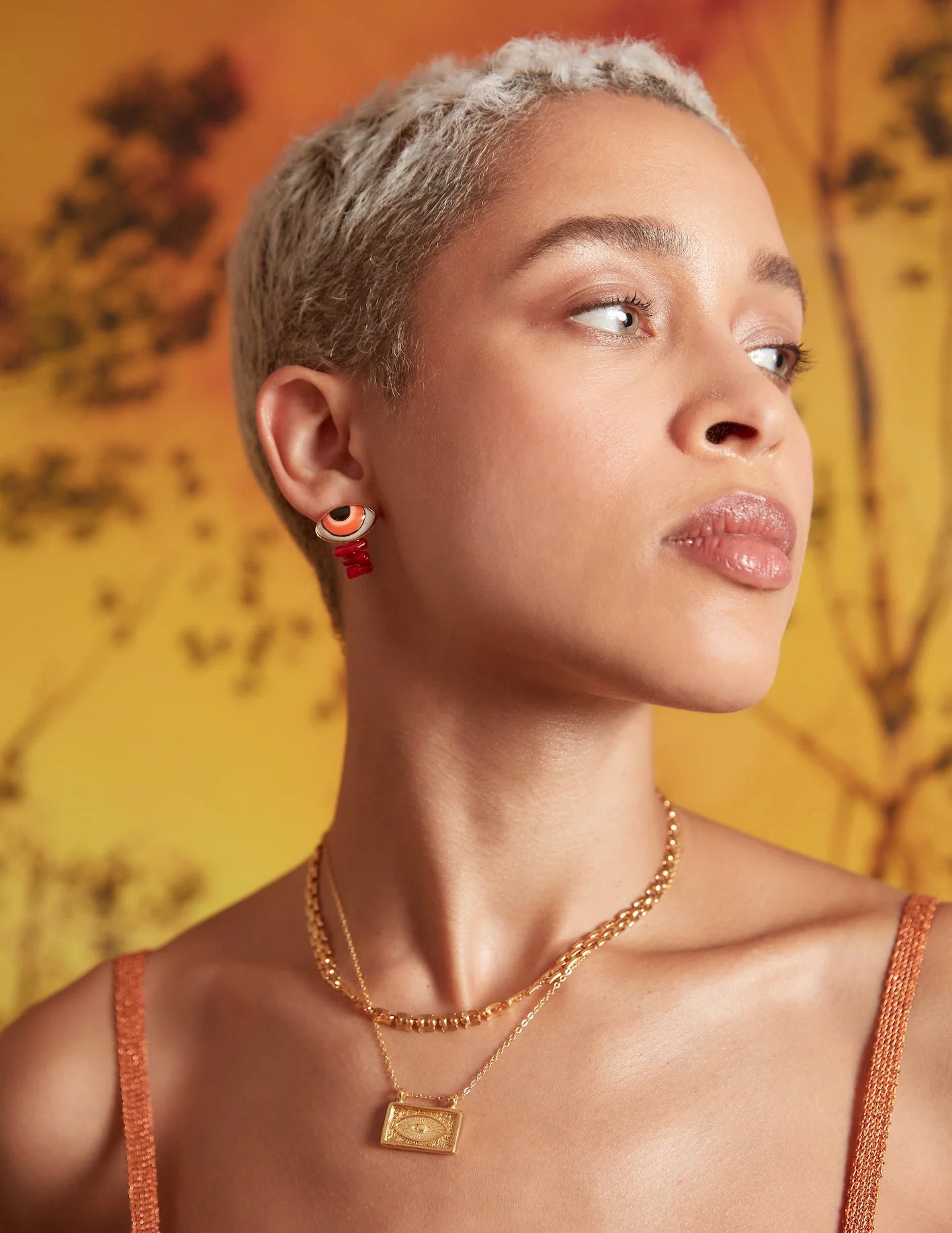 Heliotique Arden Evil Eye Necklace