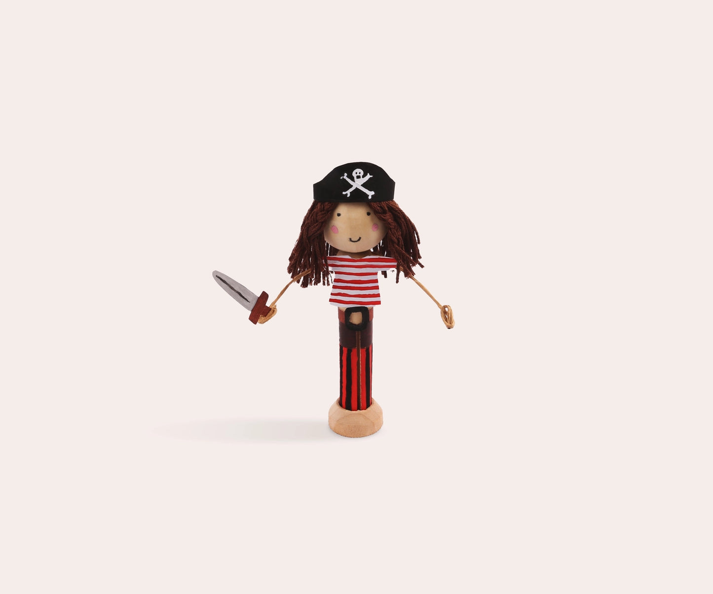 Heliotique Create Your Own Pirate Wooden Peg Doll Kit