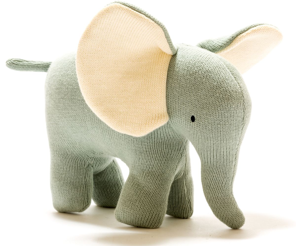 Heliotique Knitted Elephant Soft Toy