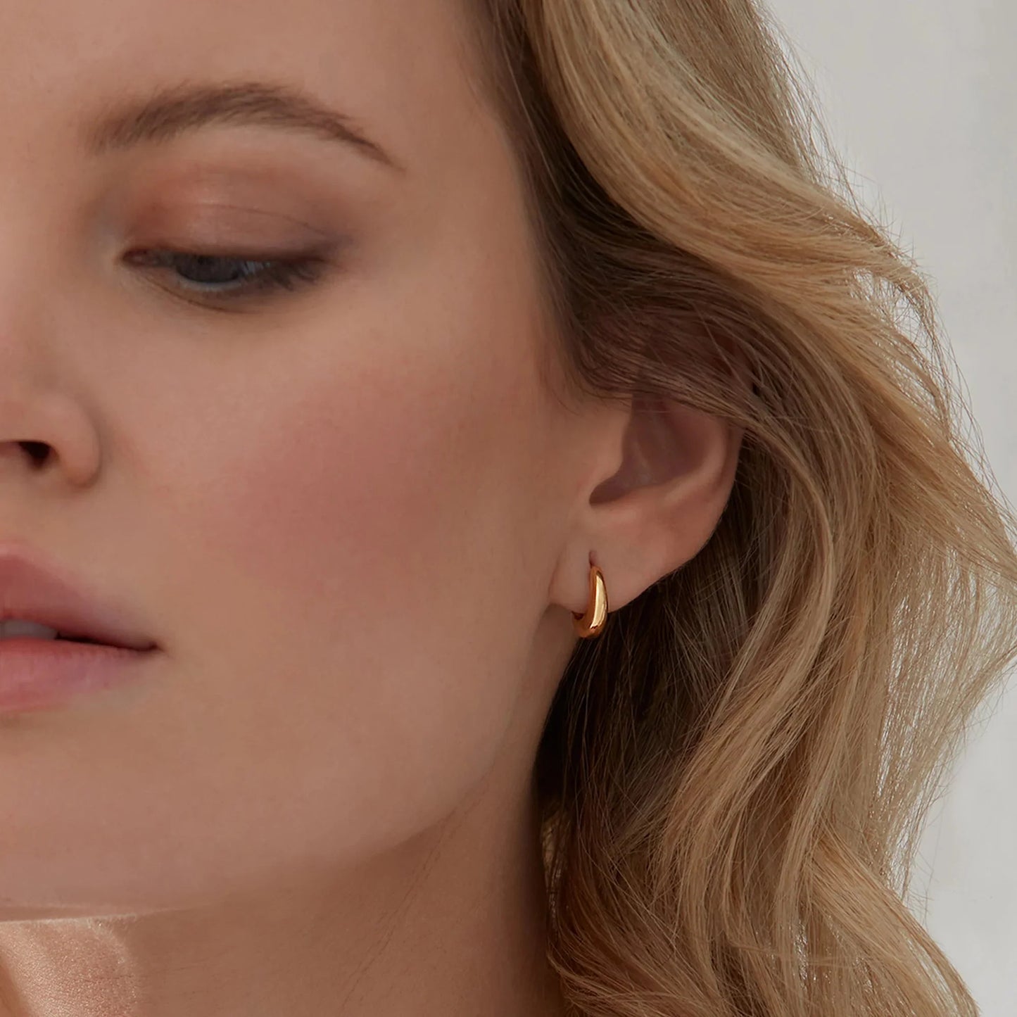 Heliotique | Rachel Jackson Chubby Huggie Hoop Earrings - Silver