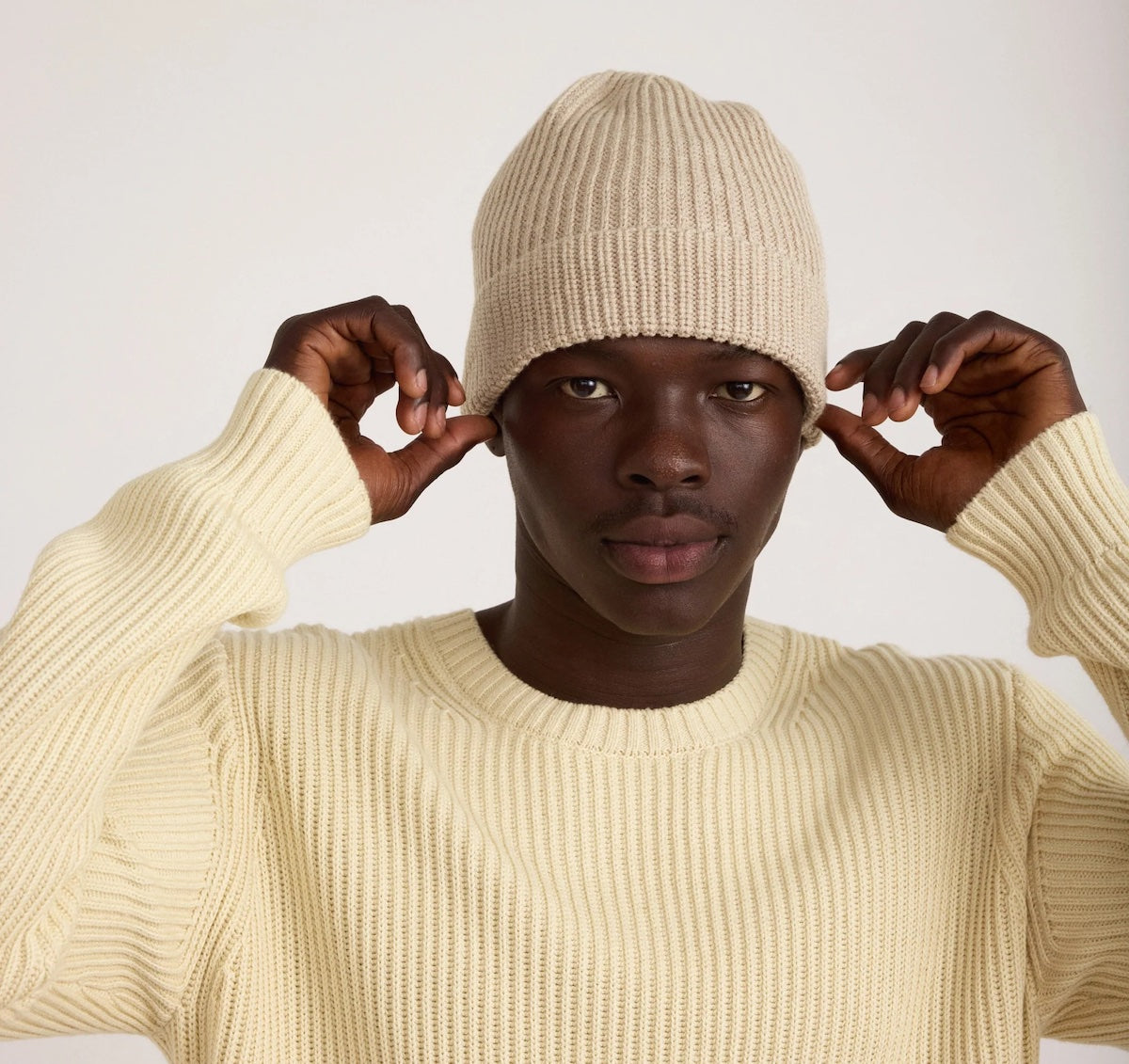 Heliotique | Organic Basics Soft Knit Organic Cotton Beanie - Nutmeg