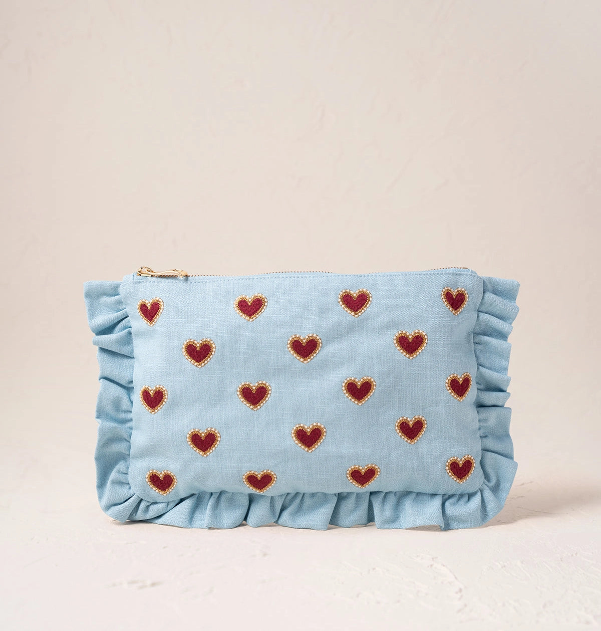 Heliotique | Elizabeth Scarlett Love Hearts Frill Pouch